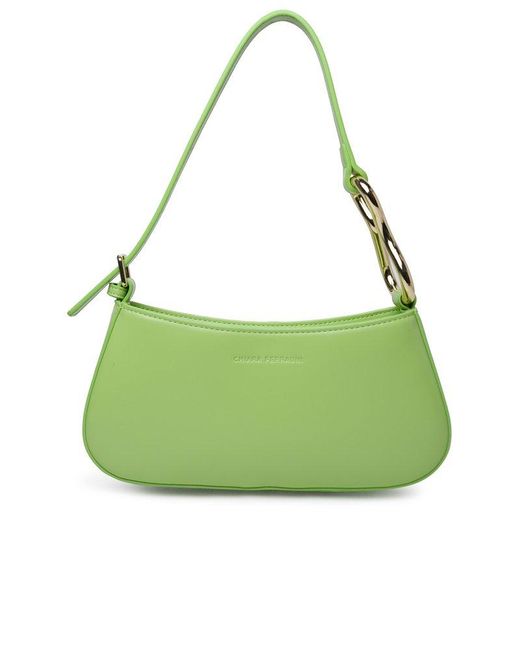 Chiara Ferragni Green 'Cfloop' Polyester Bag