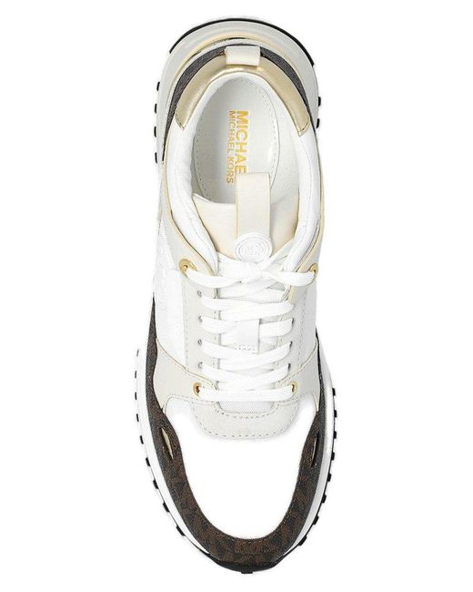 Michael Kors Theo Lace Up Sneakers in White Lyst UK