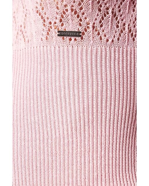 DSquared² Pink Bodycon Dress,