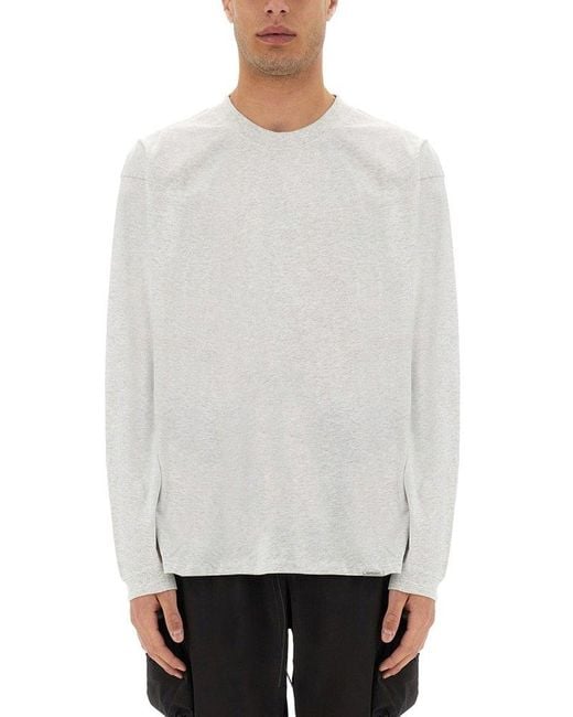 Represent White Long Sleeve "Initial" T-Shirt for men