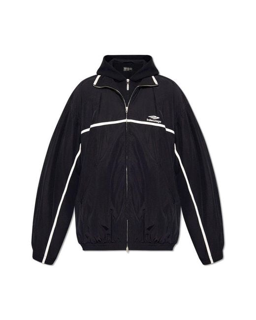 Balenciaga Black Two-layer Jacket With Hood, for men