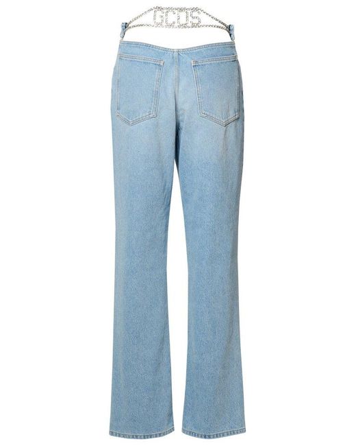 Gcds Blue Light Cotton Jeans