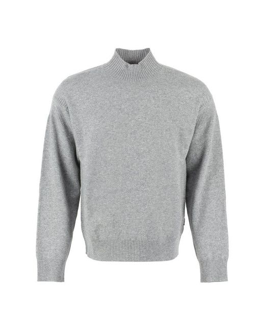 Zegna Gray Wool And Cashmere Sweater for men