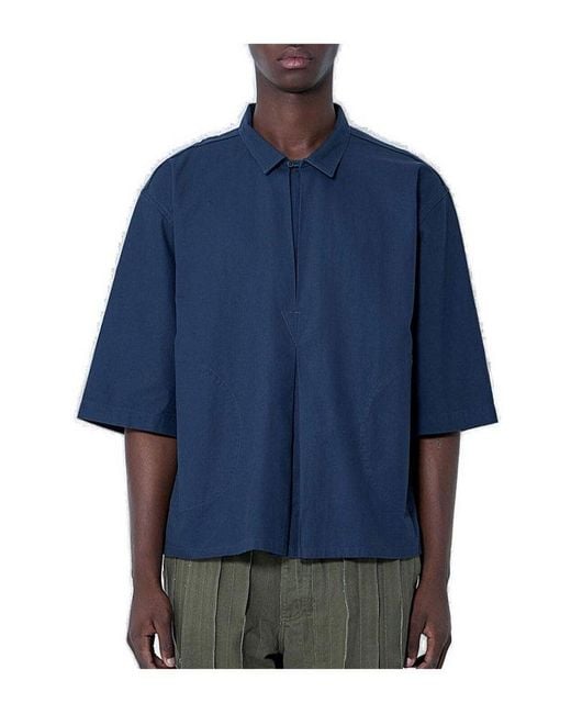 Vans Blue Otw Pavilion Pleated Top for men