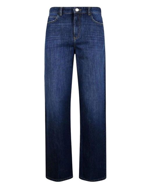 Emporio Armani Blue Straight Leg Jeans