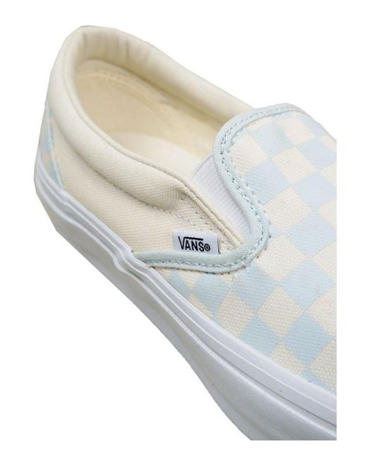 Vans White Checked Lx Classic Lip-On 98 Sneakers