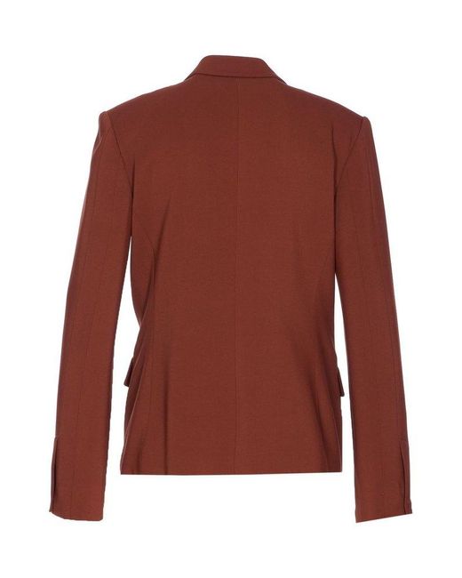 Pinko Brown Single Buttoned Tailored Blazer