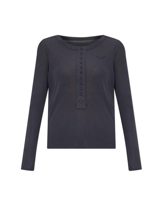 Zadig & Voltaire Blue Top Blair