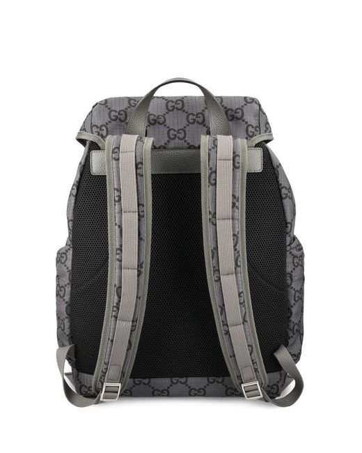 Gucci Gray Large GG Backpack for men