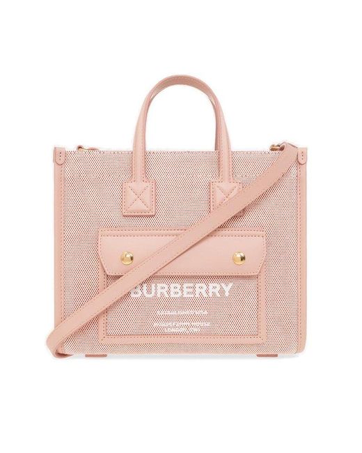 Burberry Pink 'freya Mini' Shopper Bag