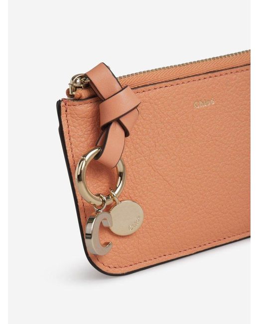 Chloé Pink Alphabet Zipped Wallet