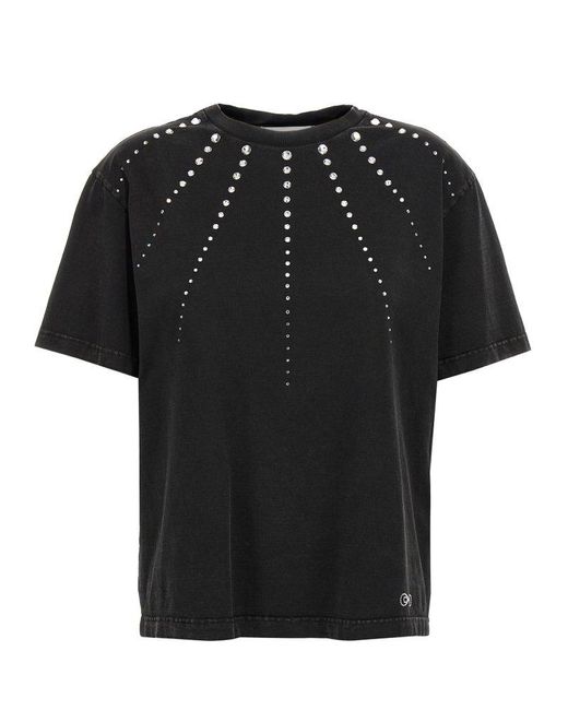 Mach & Mach Black 'Crystal Ray' T-Shirt