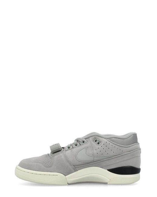 Nike Gray Air Alpha Force 88 Logo Patch Sneakers
