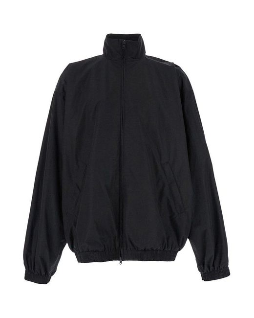 Balenciaga Jacket With Tape Logo in Blue for Men | Lyst Balenciaga Jacket With Tape Logo in Blue for Men | Lyst