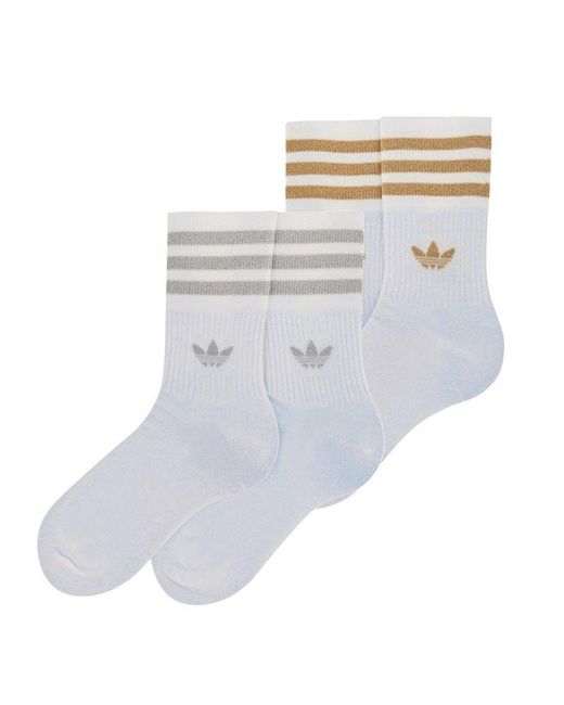 adidas Originals Set Of Two Socks in White | Lyst