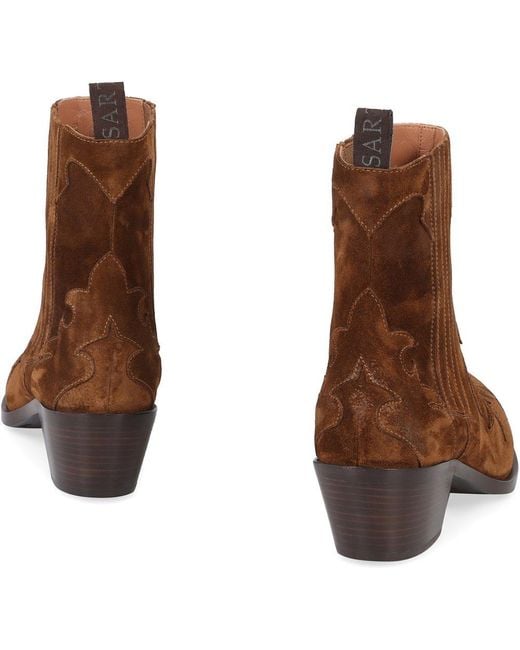Sartore Brown Sensory Suede Short Boots