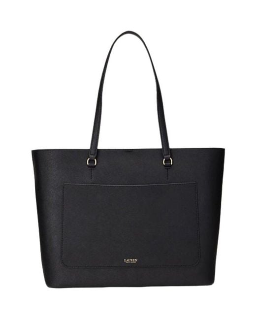 Polo Ralph Lauren Black Karly Large Tote Bag