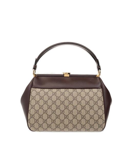 Gucci Black GG Supreme Fabric Handbag