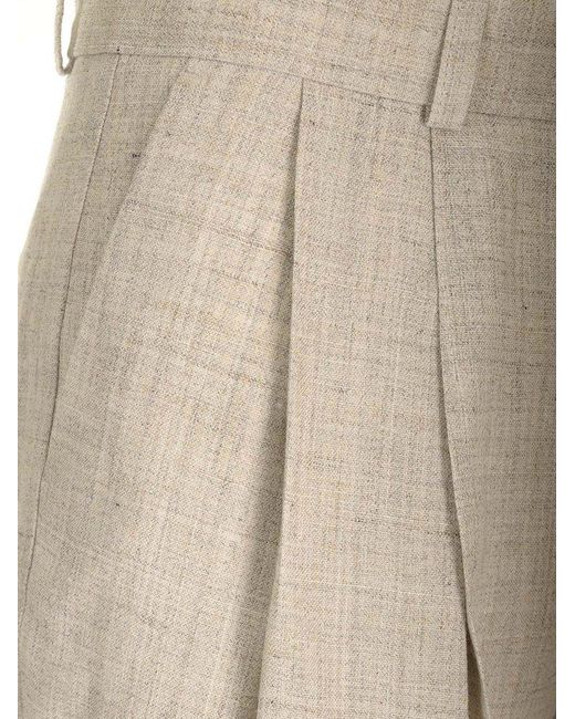 Totême  Natural Double-pleated Tailored Trousers
