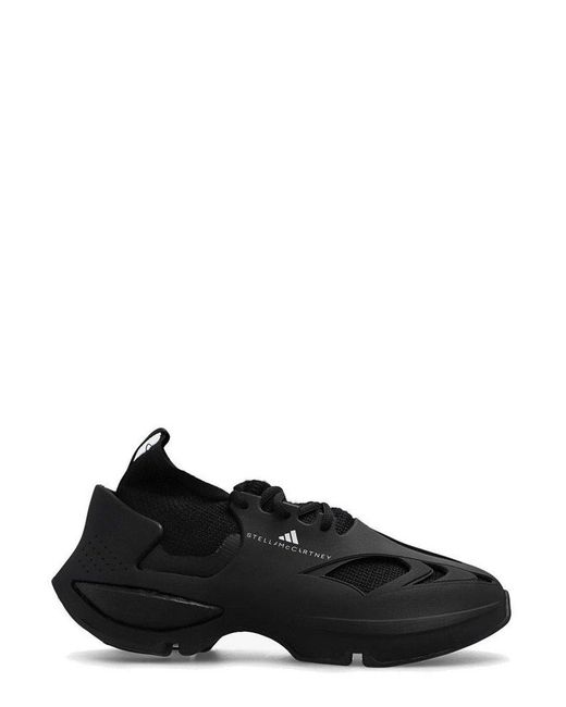 Adidas By Stella McCartney Black Sportswear Lace-Up Sneakers for men