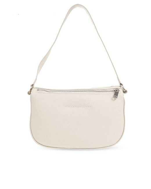 MM6 by Maison Martin Margiela White Leather Shoulder Bag