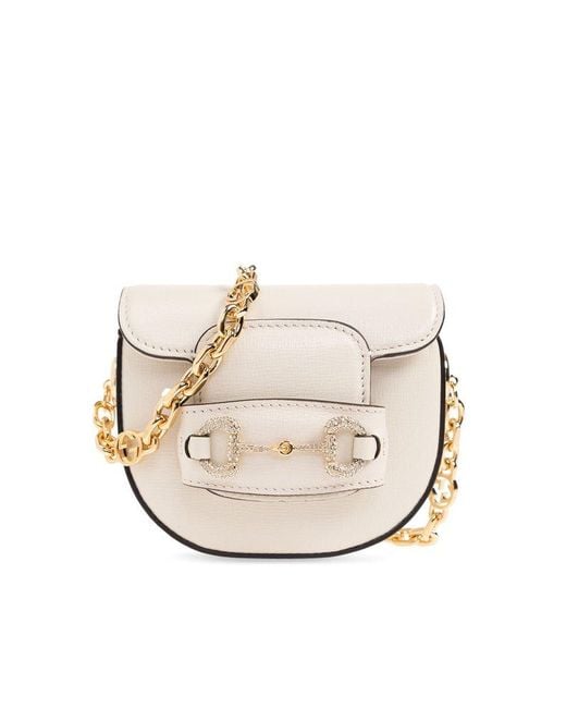 Gucci White 'horsebit 1955' Belt Bag,