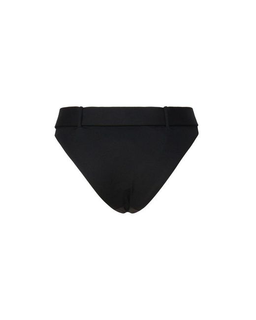 Moschino Black Swimsuit With Integrated Belt