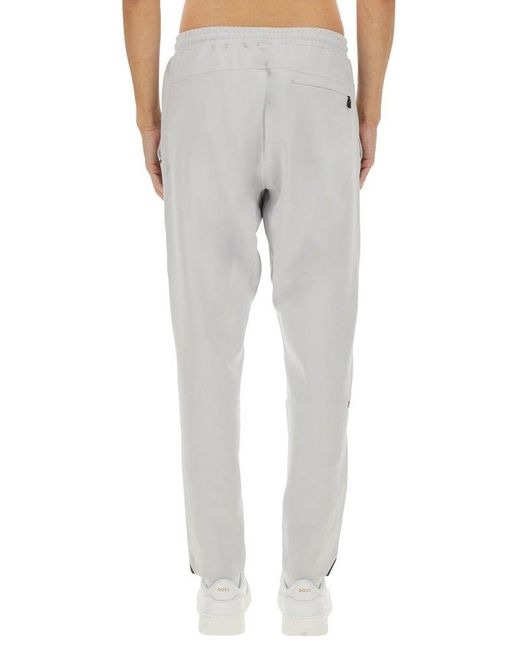Boss Gray Active Tracksuit Bottoms for men