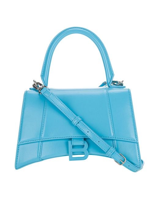Balenciaga Blue Hourglass Small Top Handle Bag
