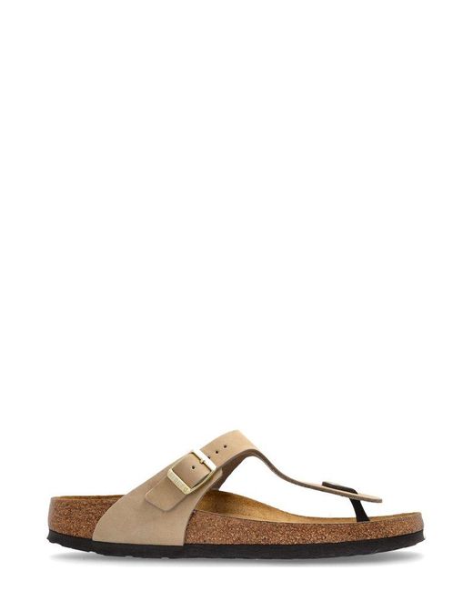 Birkenstock Brown Gizeh Soft Footbed Sandals