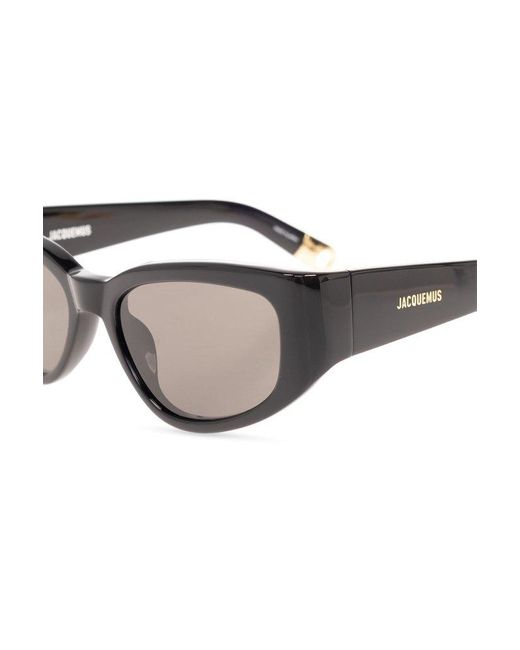 Jacquemus Black Sunglasses With Logo,