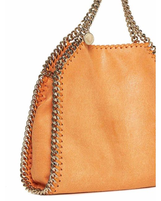 Stella McCartney Orange Chain Detailed Shoulder Bag