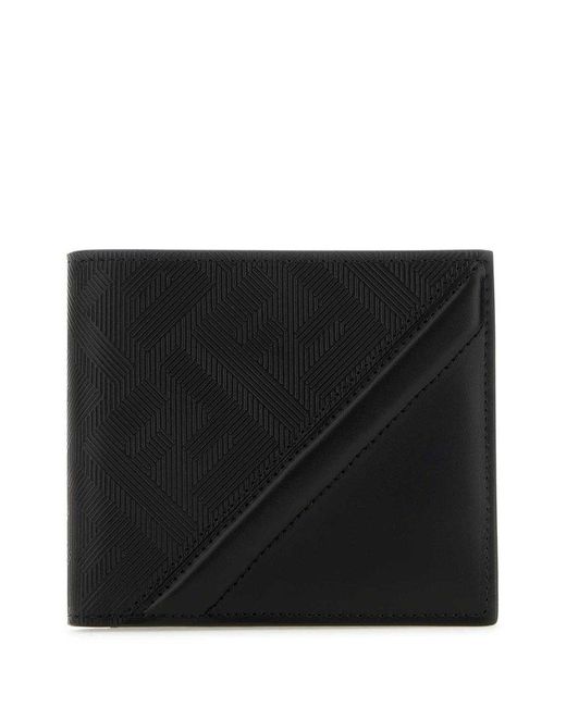 Fendi White Shadow Diagonal Wallet for men