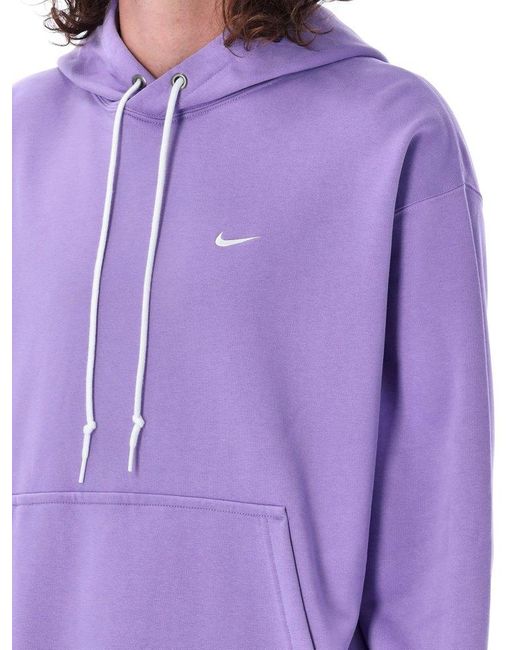 Nike Solo Swoosh Men's French Terry Pullover Hoodie.