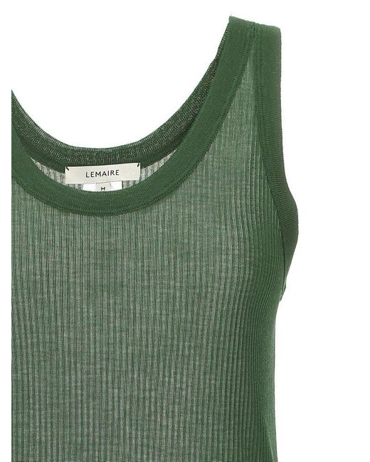 Lemaire Green Seamless Rib Tops