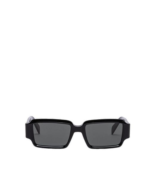 Retrosuperfuture Black Astro Rectangular Frame Sunglasses for men