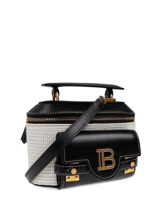 Balmain Black B-Buzz Top Handle Bag