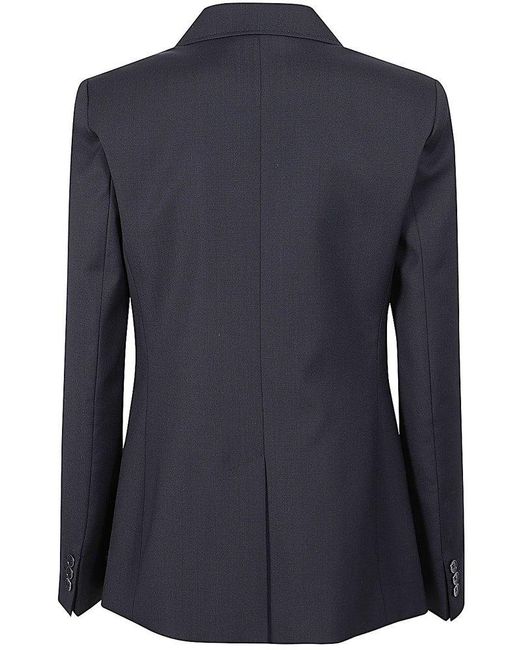 Weekend by Maxmara Blue Double-breasted Tailored Blazer