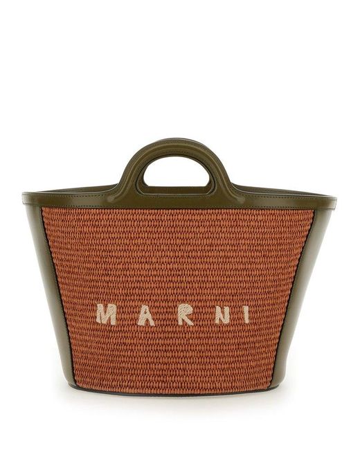 Marni Brown Tropicalia Small Bag