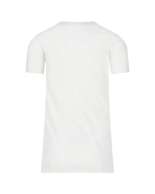 Rick Owens White Basic T-shirt for men
