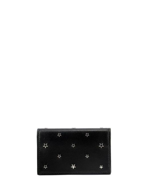 Jimmy Choo Black Star-Embellished Cardholder