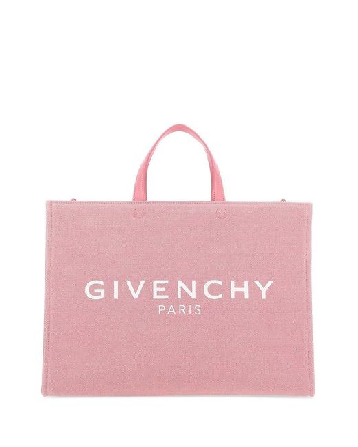 Givenchy G Logo Printed Medium Tote Bag in Pink | Lyst Canada