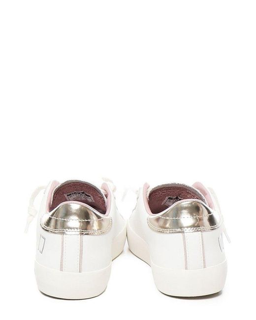 Date White Hill Low Round-Toe Sneakers