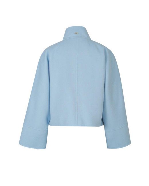 Herno Blue Wool Short Jacket