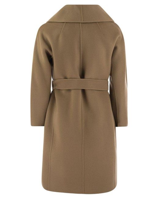 Max Mara Natural Messi Wool Coat