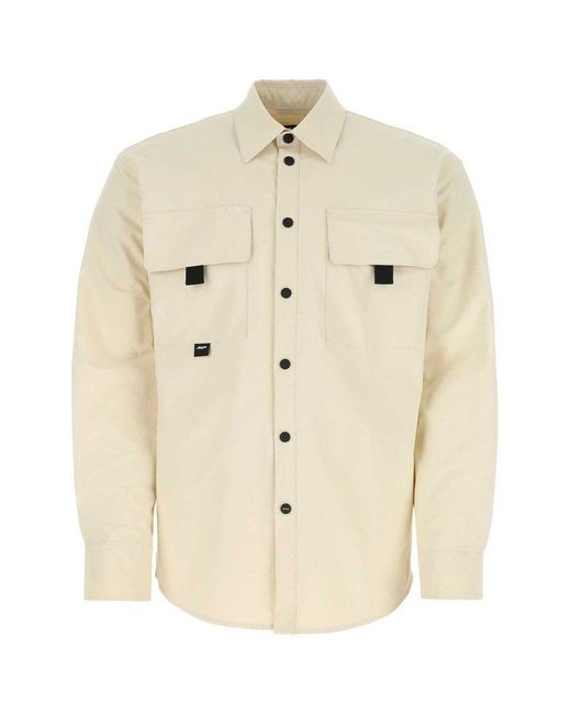 MSGM Camicia in Natural for Men | Lyst