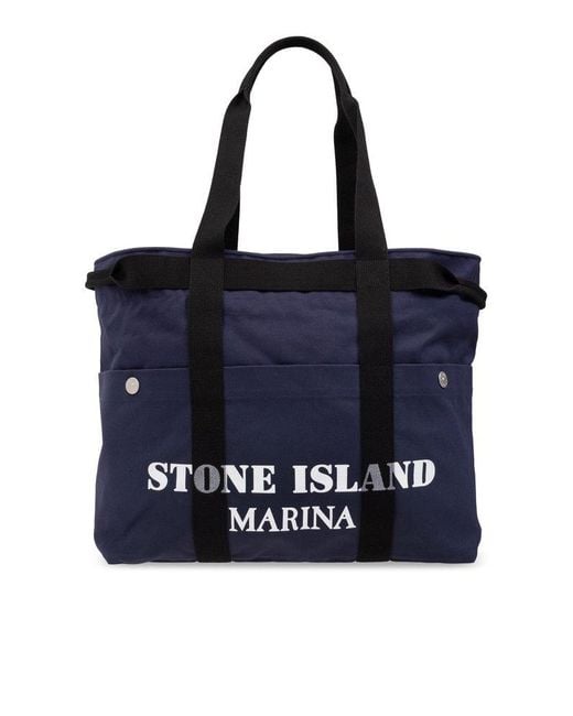 Stone Island Blue ‘Marina’ Collection Shopper Bag for men