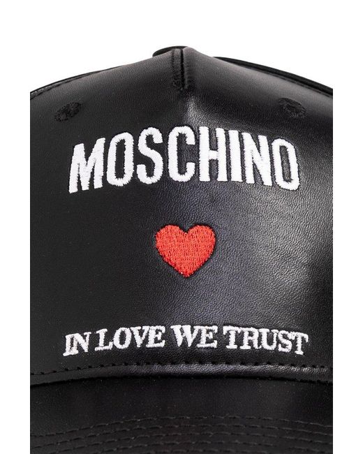 Moschino Black Baseball Cap,
