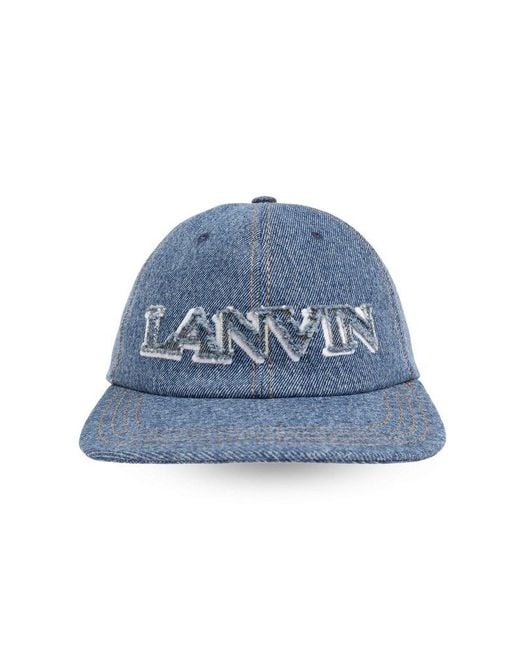 Lanvin Blue Denim Baseball Cap