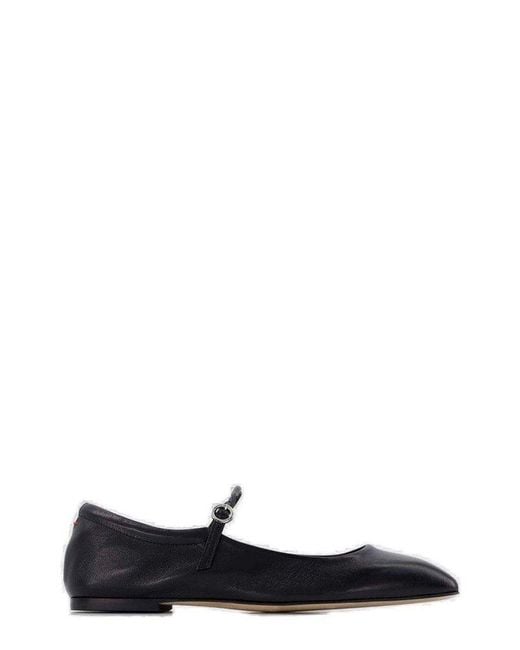 Aeyde Black Maryjane Square-toe Ballerina Shoes